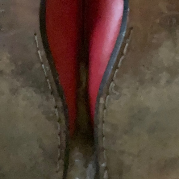 “TOD’S” GOMMINO Red Leather Slip On Driving Style Studded Detail Loafer. - Picture 16 of 16